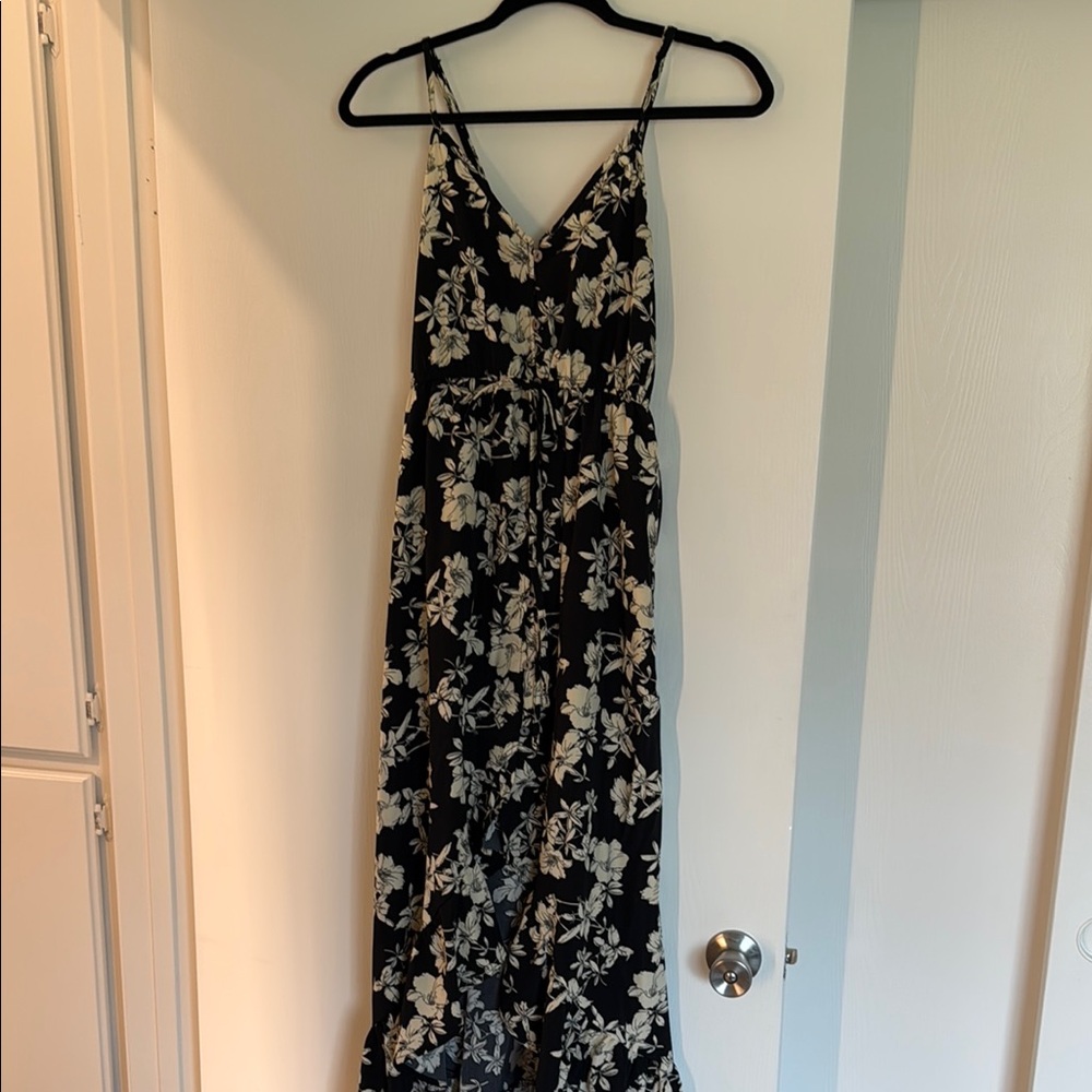 Floral Maxi Dress with Spaghetti Straps